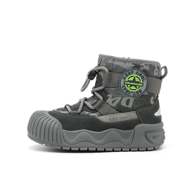 Jeep Fleece Lined Comfortable And Lightweight, Zippers Kids' Boots Dark Gray Kids'