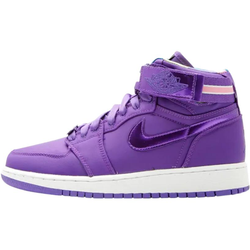 Jordan Jordan Air Jordan 1 Leather High top Children's Basketball Shoes Purple Kids'