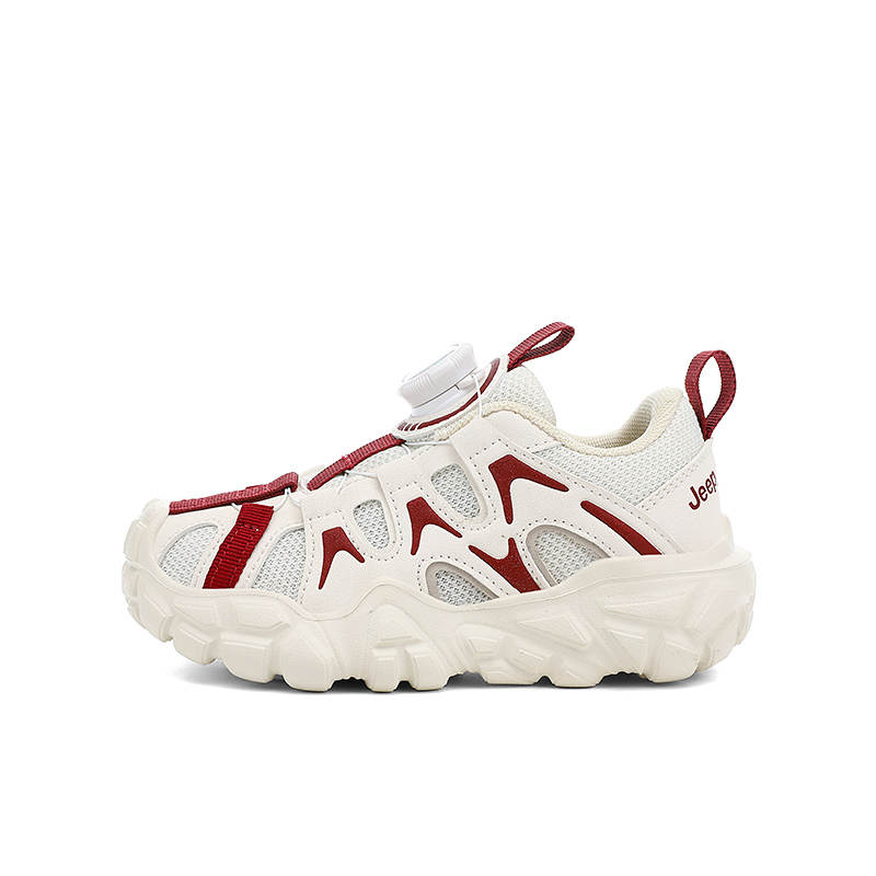 Jeep Low top Kids' Running Shoes Beige Burgundy Kids'
