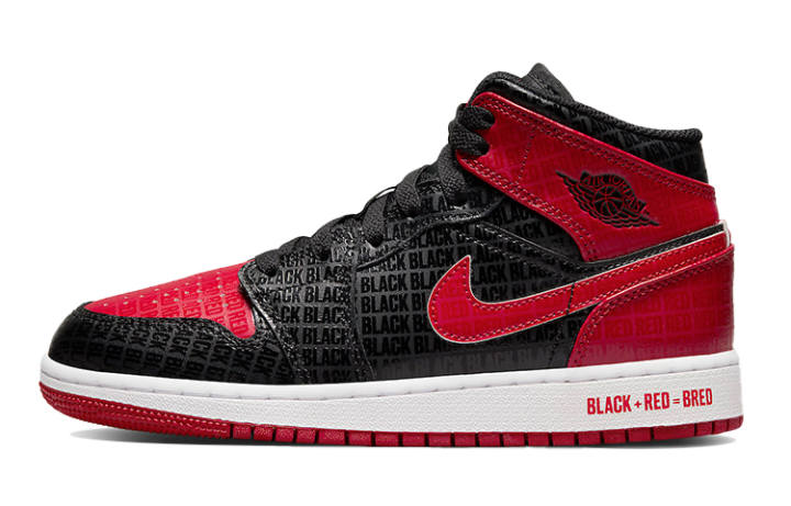 Jordan Jordan 1 Mid Bred Text GS