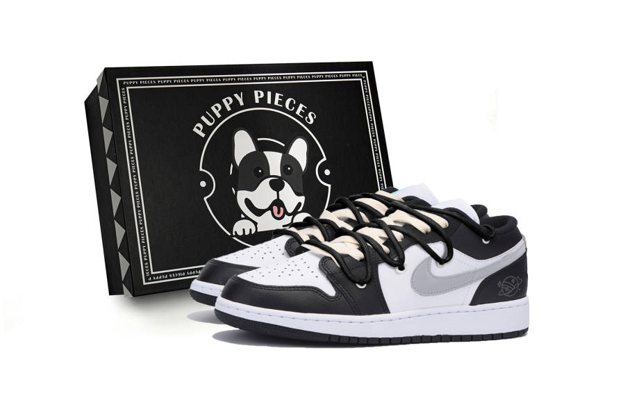 Jordan Jordan Air Jordan 1 Slip Resistant Low top Children's Basketball Shoes Black Teenagers