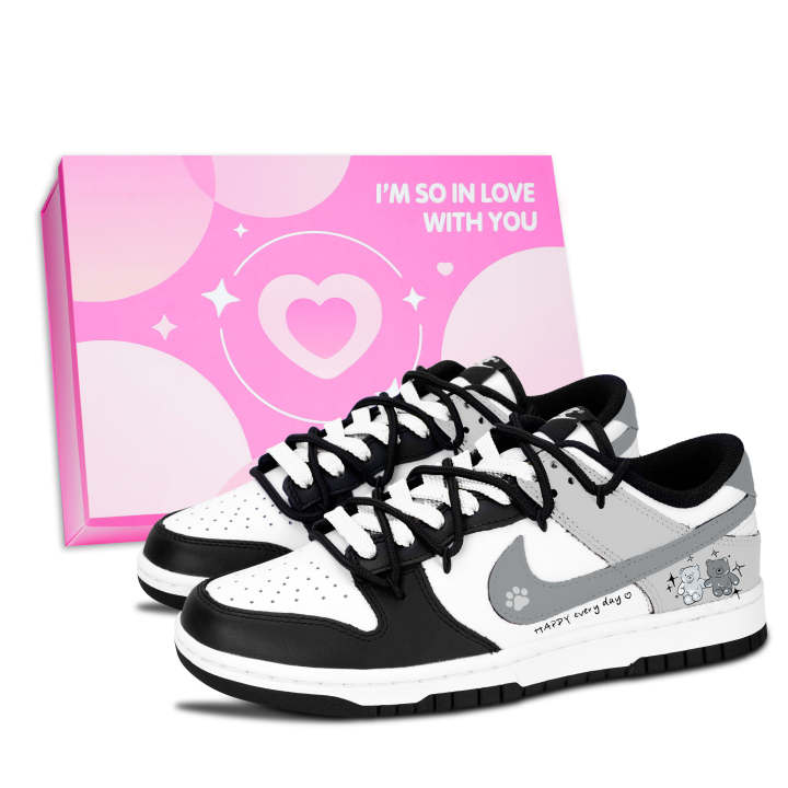 Nike Nike Dunk Double Bear Joy Claws Leather Slip Resistant Lightweight Cushioning Slip Resistant Lightweight Cushioning