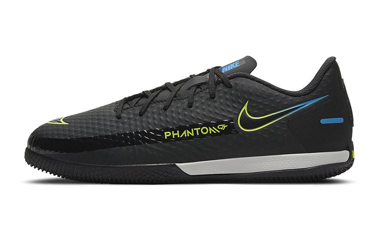 Nike Nike Phantom GT JR Academy IC Slip Resistant Cushioning Abrasion Resistant Low top Kids' Soccer Shoes Black Green Kids'
