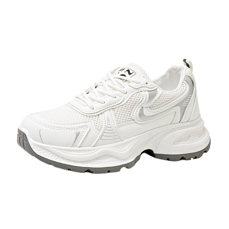 BINGO DUCK Cushioning Slip Resistant Breathable Height Increasing Low top Chunky Sneakers Women's