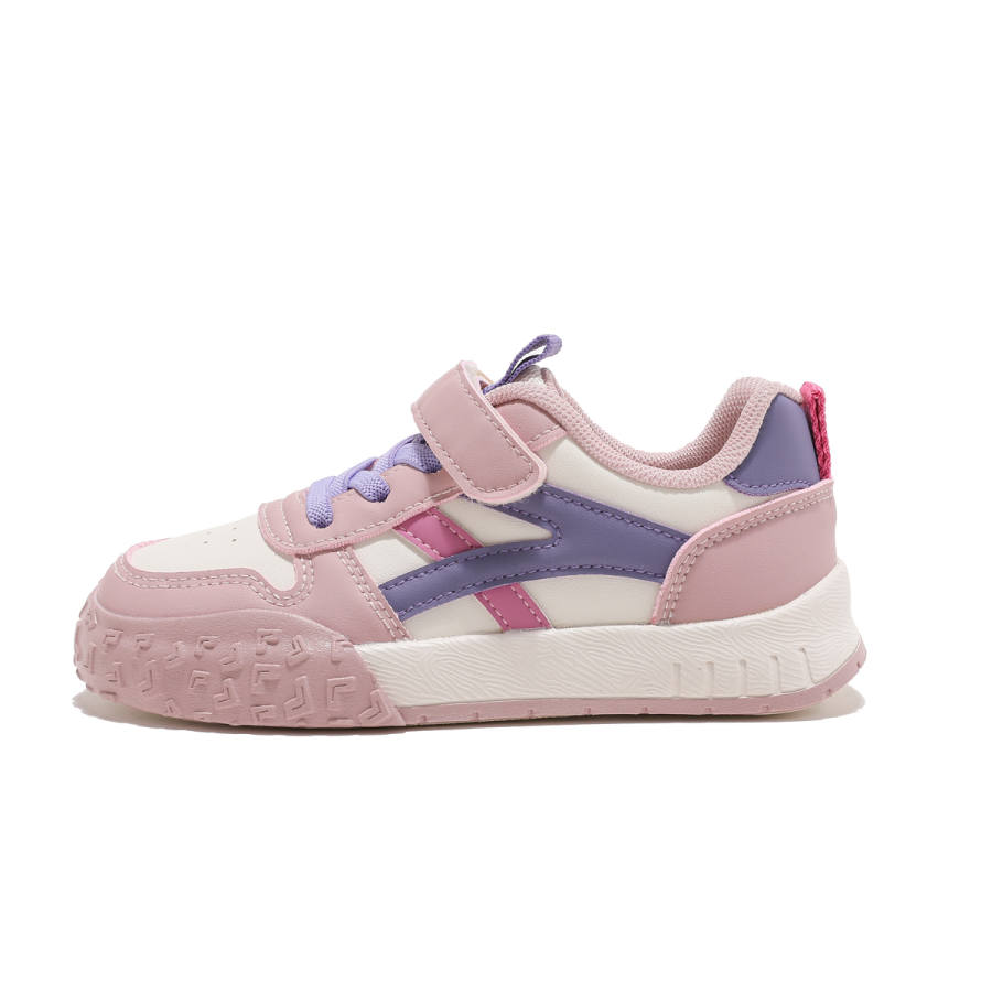 BIG WASP Synthetic Leather Skateboard Shoes Beige Pink Kids'