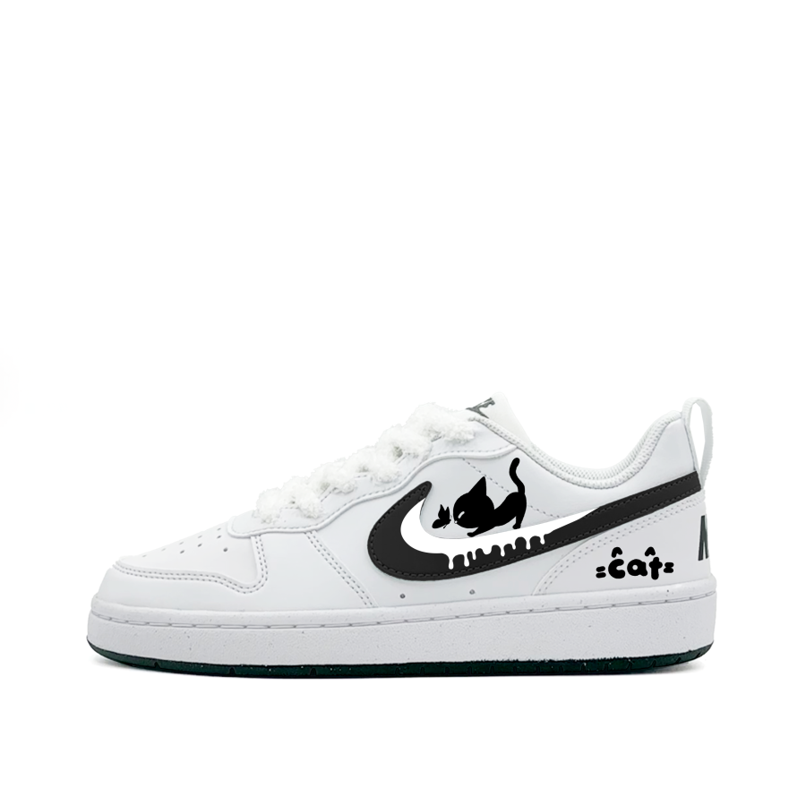 Nike Nike Court Borough There Is A Secret Abrasion Resistant Low top Kids' Skateboarding Shoes Black Unisex