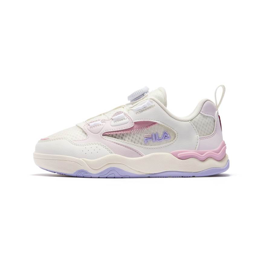 FILA KIDS Heritage FHT Lightweight Cushioning Low top Kids' Skateboarding Shoes Snow/Calcite Powder Kids'