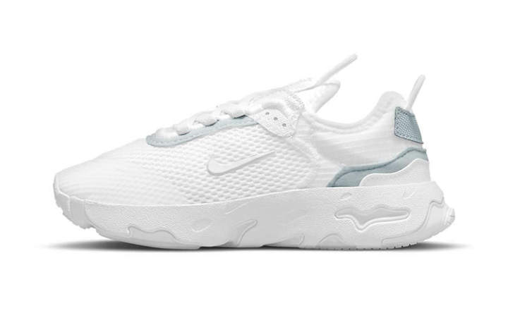Nike Nike React Live Low top Kids' Running Shoes White Gray Children Aged 3 7 Years Old