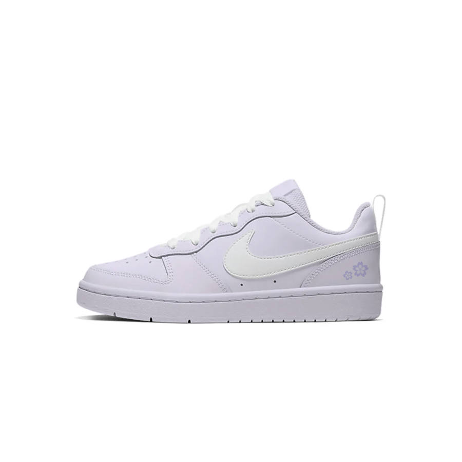 Nike Nike Court Borough Taro Purple Cherry Blossom Synthetic Leather Slip Resistant Cushioning Abrasion Resistant