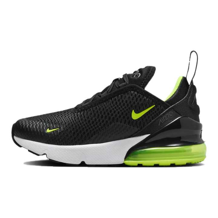Nike Nike Air Max 270 Kids Lifestyle Shoes Black Green Kids'