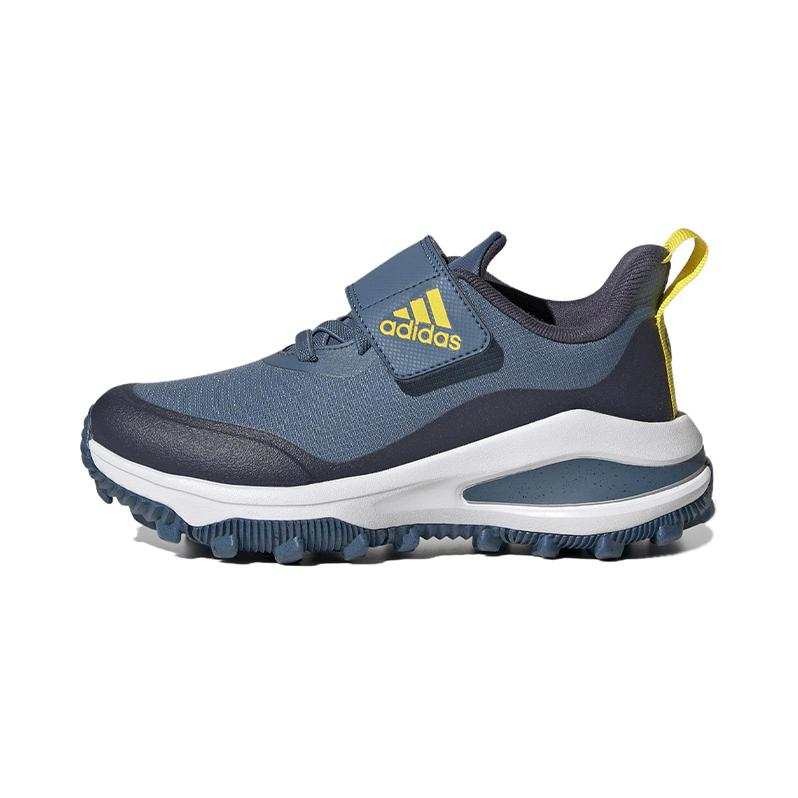 Adidas Adidas Fortarun Slip Resistant Abrasion Resistant Low top Kids' Running Shoes Blue Black Children Aged 3 7 Years Old