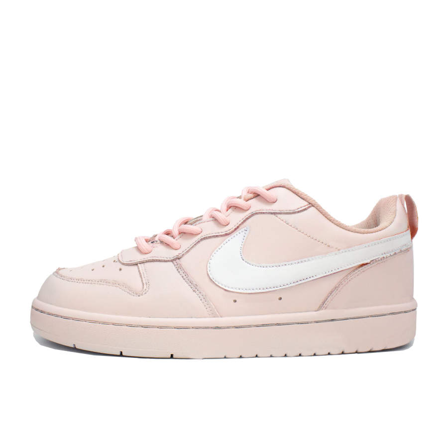 Nike Nike Court Borough Low 2 Leather Abrasion Resistant Lightweight Cushioning Low top Kids' Skateboarding Shoes Pink