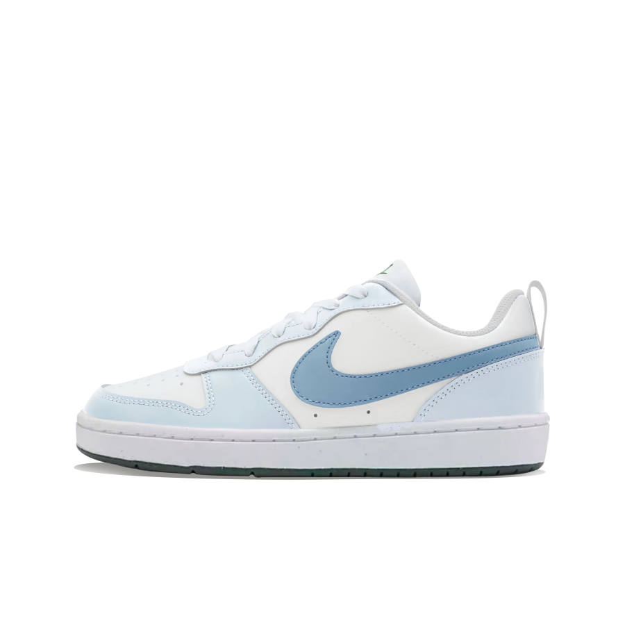Nike Nike Court Borough Synthetic Leather Abrasion Resistant Abrasion Resistant Low top Kids' Skateboarding Shoes Blue