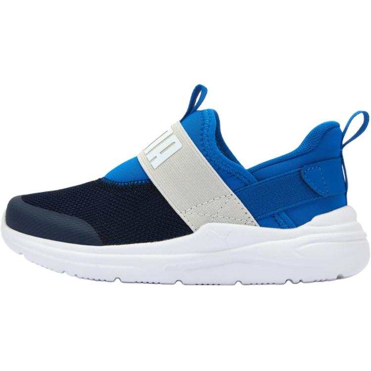PUMA SOFTRIDE Wired 2 Abrasion Resistant Low top Kids Lifestyle Shoes Blue Black Children Aged 3 7 Years Old