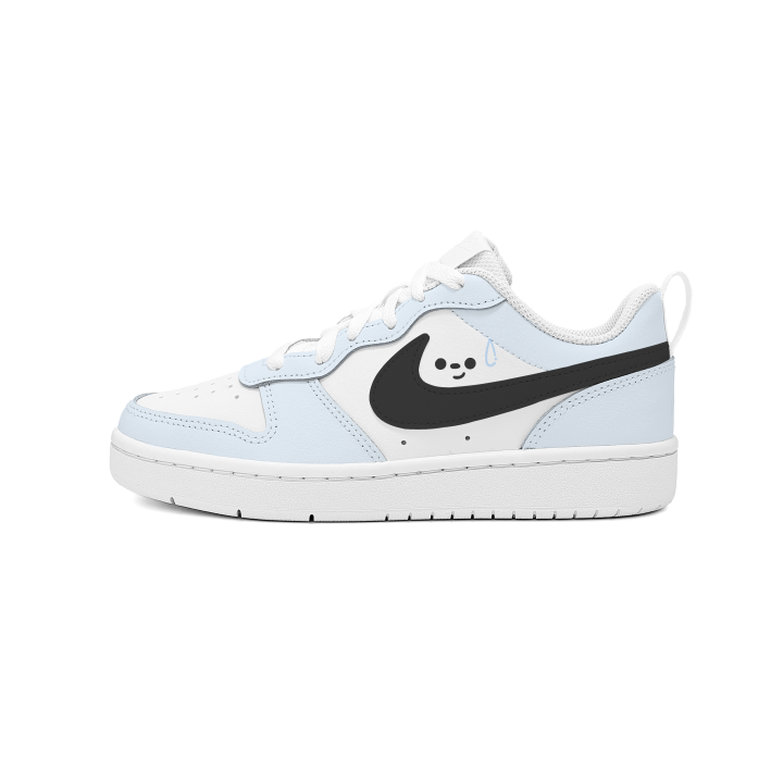 Nike Nike Court Borough Sweat Resistant And Moisture Wicking PU Polyurethane Slip Resistant Cushioning Abrasion Resistant