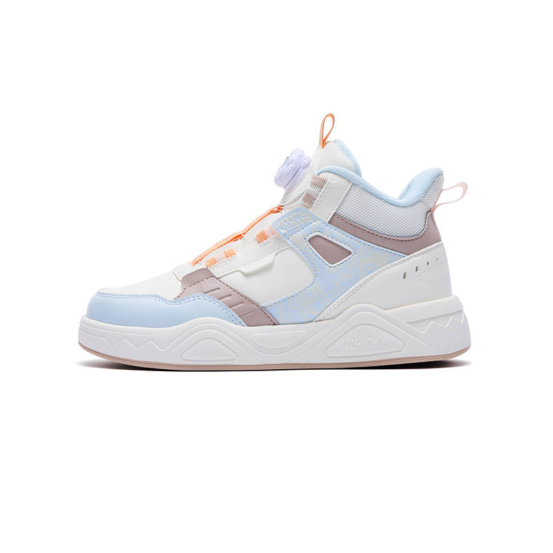 361°KIDS Slip Resistant Abrasion Resistant High top Skateboard Shoes White Blue Pink Teenagers