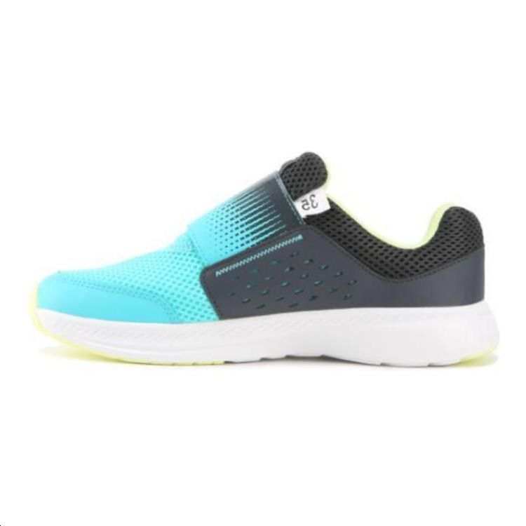 DECATHLON Slip Resistant Anti Kick Slip Resistant Anti Kick Low top Kids' Running Shoes Blue Black Kids
