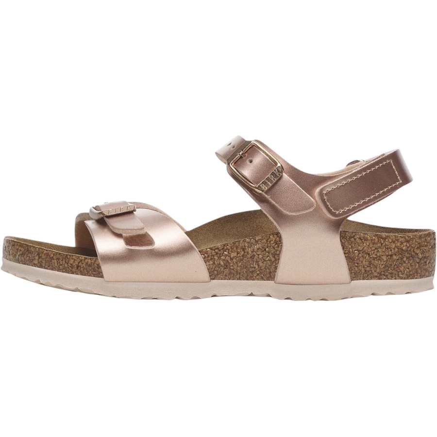 Birkenstock Rio AS Comfortable Abrasion Resistant Abrasion Resistant Low top Sandal Rose Gold Kids'