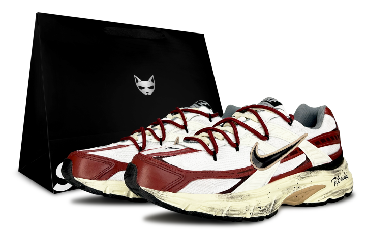Nike Nike Initiator Cushioning, Wear Resistant Low top Casual Training Running Shoes Men's Beige Red