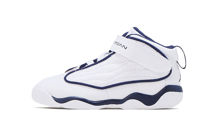 Jordan Jordan Pro Strong Mid top Toddler Shoes White Blue Infant And Toddler