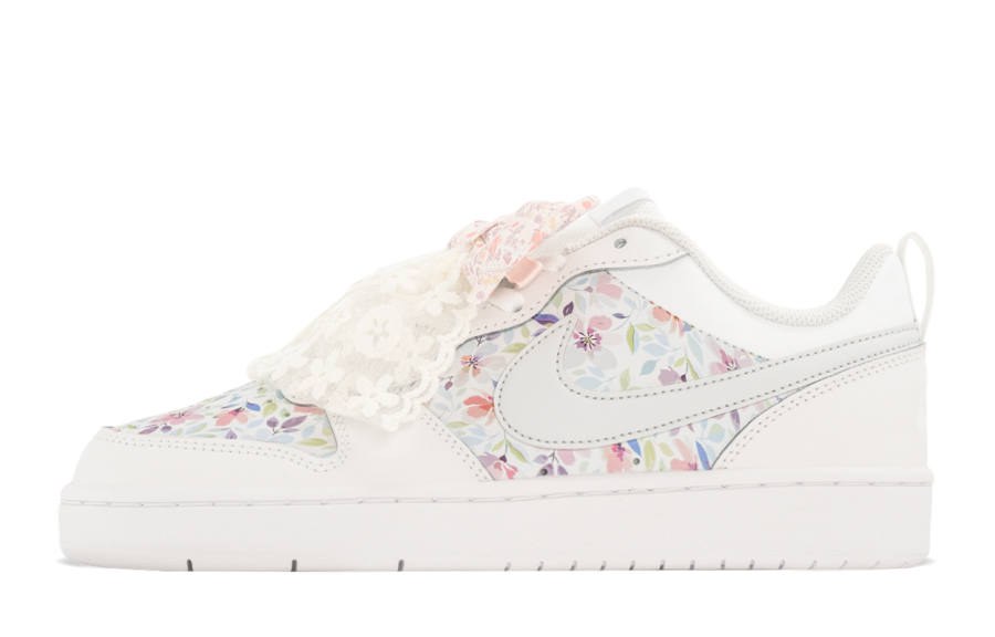 Nike Nike Court Borough Flower Language Slip Resistant Cushioning Abrasion Resistant Height Increasing