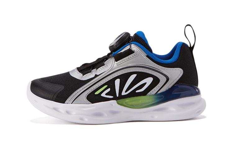 FILA KIDS Comfortable Cushioning, Wear Resistant Low top Kids' Training Shoes Black White Children Aged 3 7 Years Old