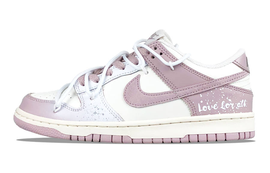 Nike Nike Dunk Pink Lover Leather Slip Resistant Abrasion Resistant Slip Resistant Abrasion Resistant Low top