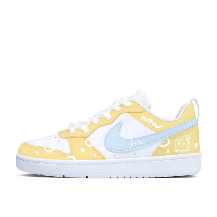 Nike Nike Court Borough Summer Cheese Low 2 Leather Slip Resistant Abrasion Resistant Slip Resistant Abrasion Resistant
