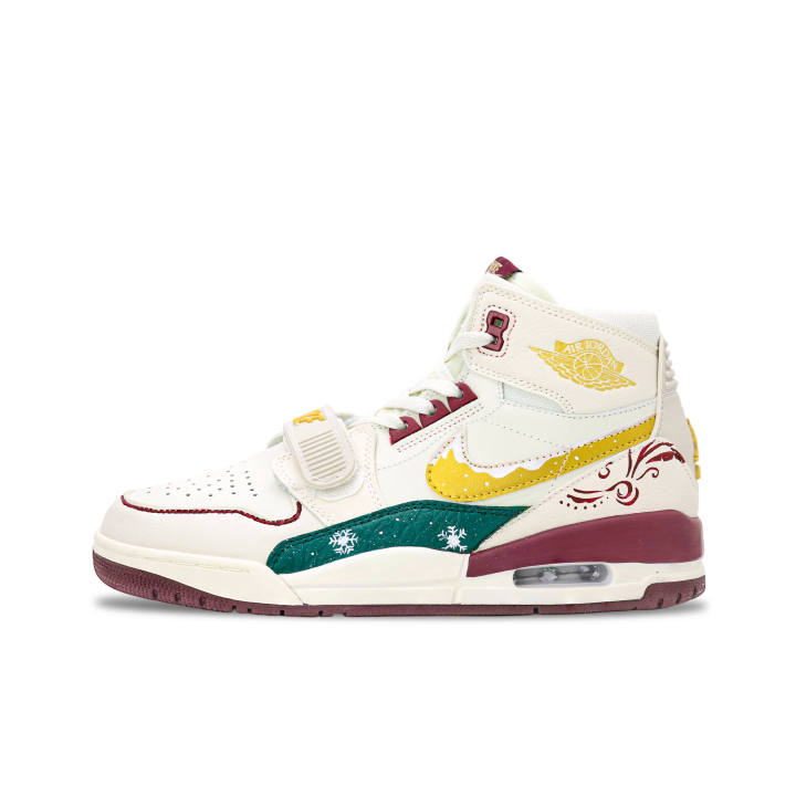 Jordan Jordan Legacy 312 Snow Falls On Golden Clouds Leather Cushioning Abrasion Resistant Slip Resistant