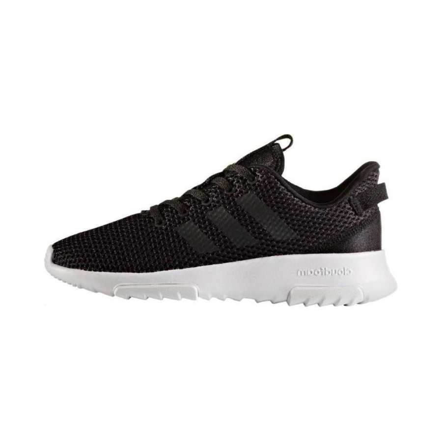 Adidas Neo Cloudfoam Cushioning Abrasion Resistant Cushioning, Wear Resistant Low top Kids' Running Shoes Black