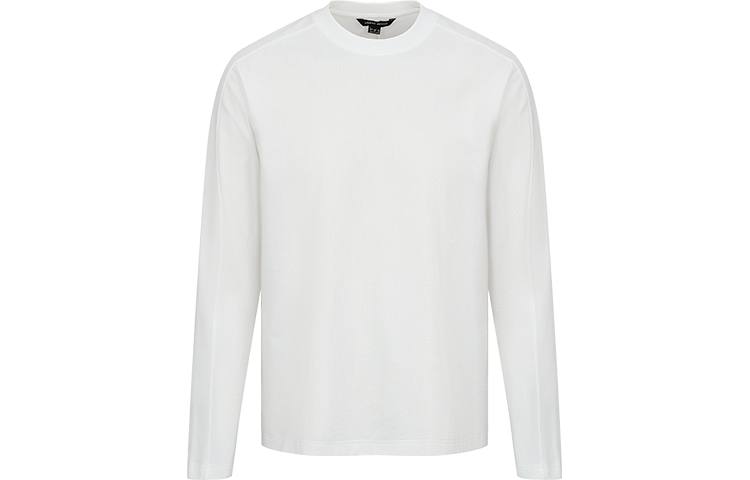URBAN REVIVO T Shirts Men's White Crew Neck Thin