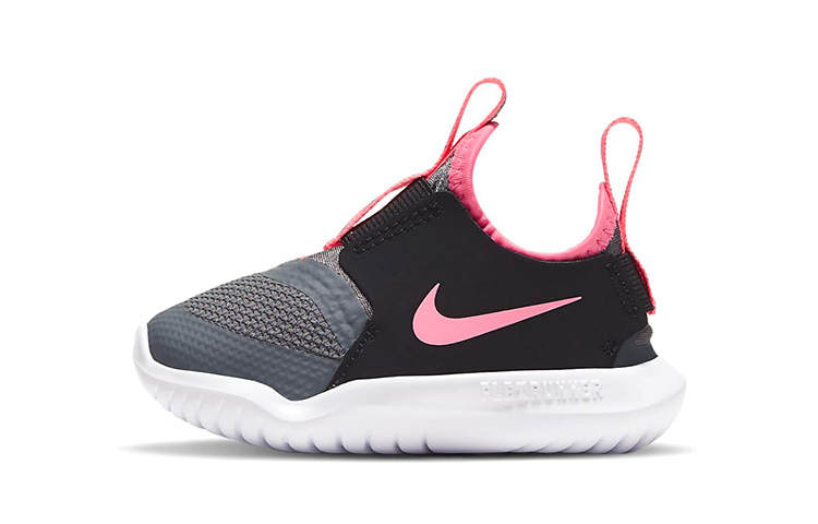 Nike Nike Flex Runner Slip Resistant Cushioning Abrasion Resistant Low top Toddler Shoes Black Gray Pink Infant And Toddler