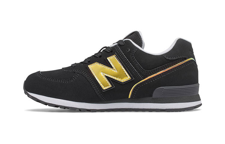New Balance New Balance NB 574 Low top Kids' Running Shoes Black Gold Children Aged 3 7 Years Old