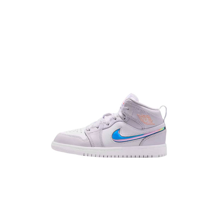 Jordan Jordan 1 Synthetic Leather Cushioning High top Kids Lifestyle Shoes
