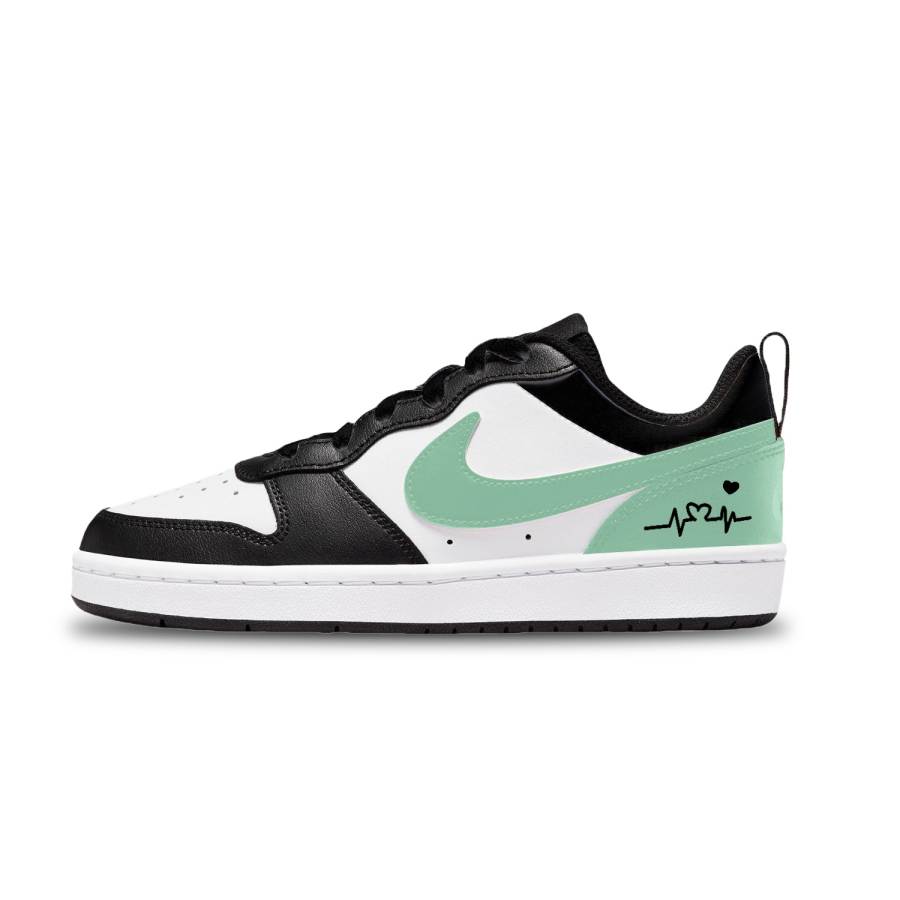 Nike Nike Court Borough Electric Green Synthetic Leather Kids' Skateboarding Shoes Green Unisex