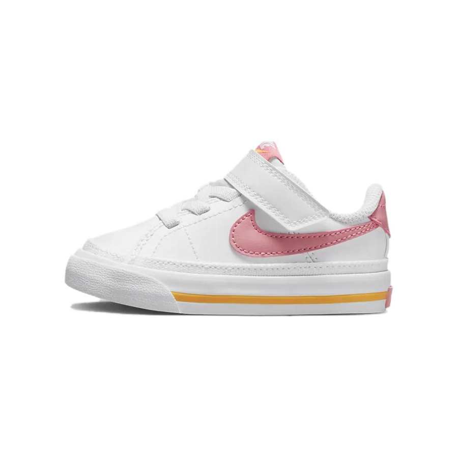 Nike Nike Court Legacy Slip Resistant, Abrasion Resistant, Quick Dry Low top Toddler Shoes White Pink Infant And Toddler