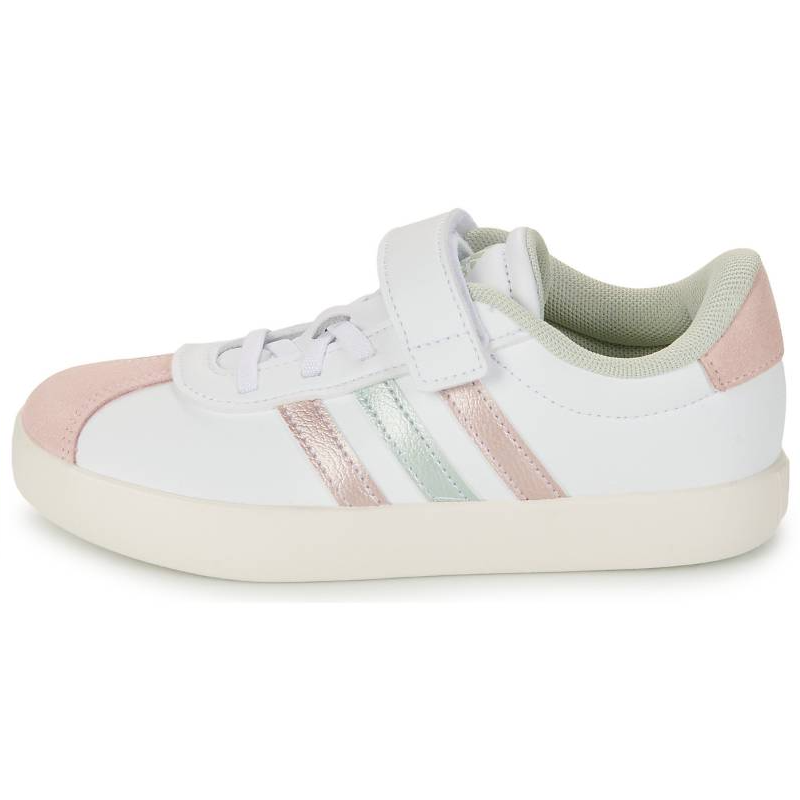 Adidas Adidas Vl Court Comfortable Abrasion Resistant Rebound Low top Kids' Skateboarding Shoes White Kids'