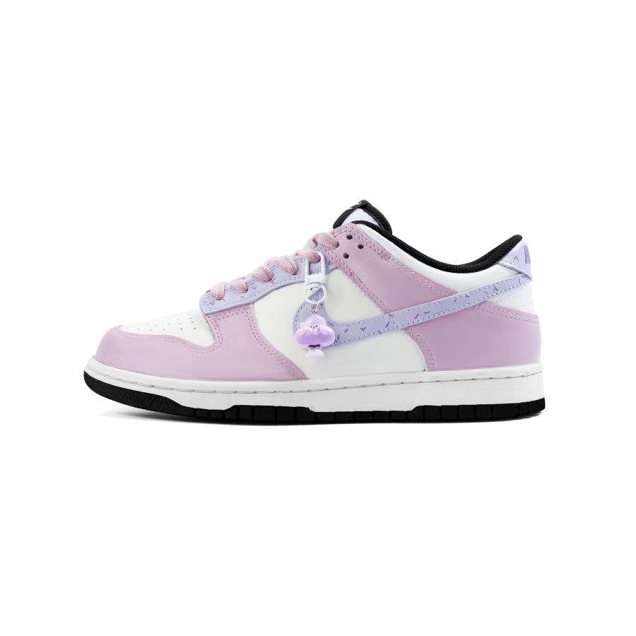 Nike Nike Dunk Toe Up Love Leather Slip Resistant Lightweight Cushioning Low top Kids' Skateboarding Shoes Pink Teenagers