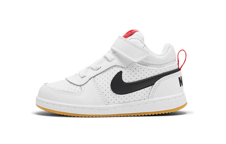 Nike Nike Court Borough Mid 2 Low top Toddler Shoes White Black Infant And Toddler
