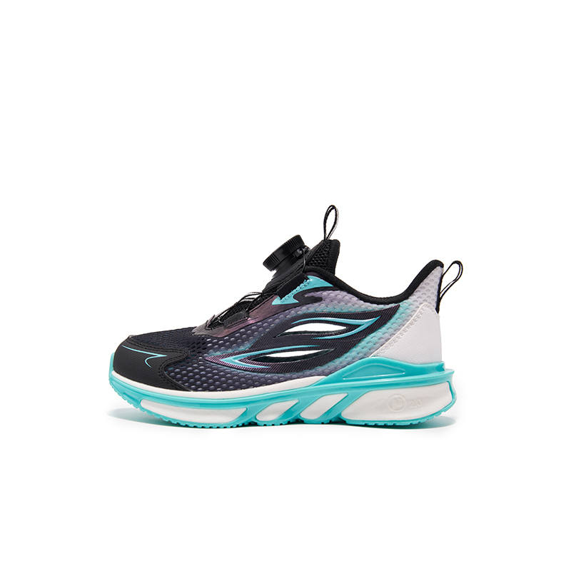 XTEP Kids' Running Shoes Black/Aurora Green Children Aged 3 7 Years Old