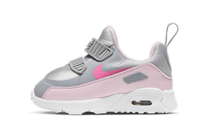 Nike Nike Air Max Tiny 90 Air Cushion Cushioning Low top Toddler Shoes Wolf Gray Pink Infant And Toddler