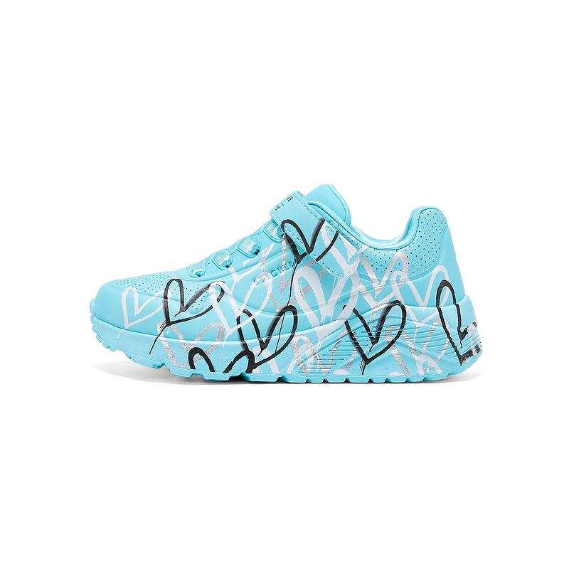 Skechers Kids Slip Resistant Cushioning Low top Kids Lifestyle Shoes Turquoise Multicolor Kids'