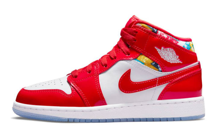 Jordan Jordan 1 Mid Barcelona Sweater Red Patent GS