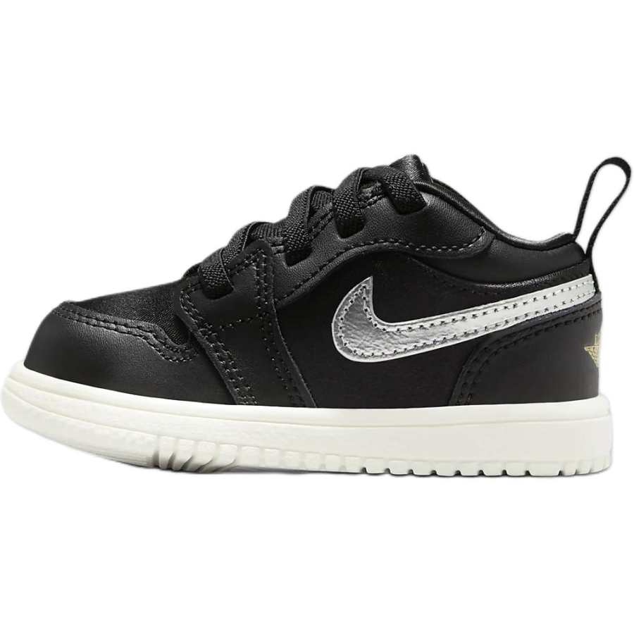 Jordan Jordan 1 Abrasion Resistant Cushioning Low top Toddler Shoes Black Infant And Toddler