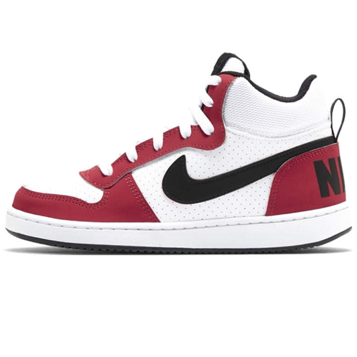 Nike Nike Court Borough Mid Synthetic Leather Slip Resistant Cushioning Abrasion Resistant Breathable Mid top