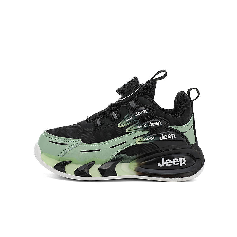 Jeep Low top Running Shoes Black Green Kids'