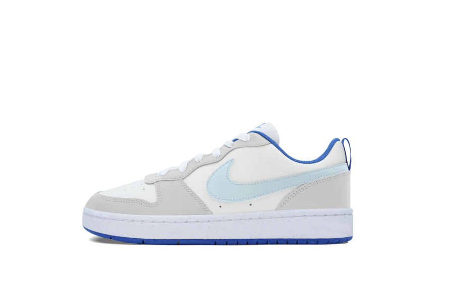 Nike Nike Court Borough Slip Resistant Abrasion Resistant Low top Kids' Skateboarding Shoes Light Gray Teenagers