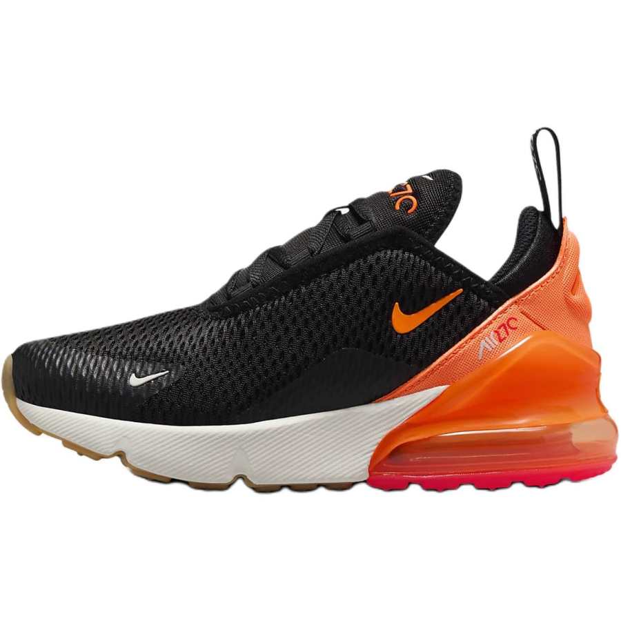 Nike Nike Air Max 270 Low top Kids Lifestyle Shoes Black Orange Children Aged 3 7 Years Old