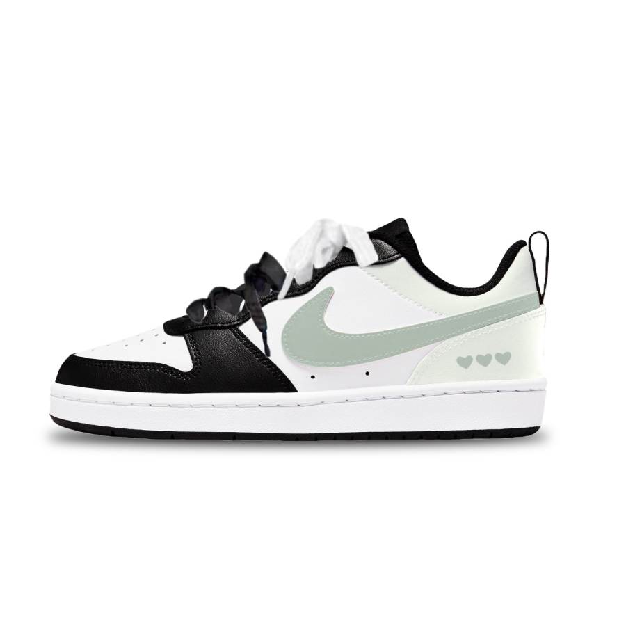 Nike Nike Court Borough Leather Slip Resistant Abrasion Resistant Low top Kids' Skateboarding Shoes Unisex