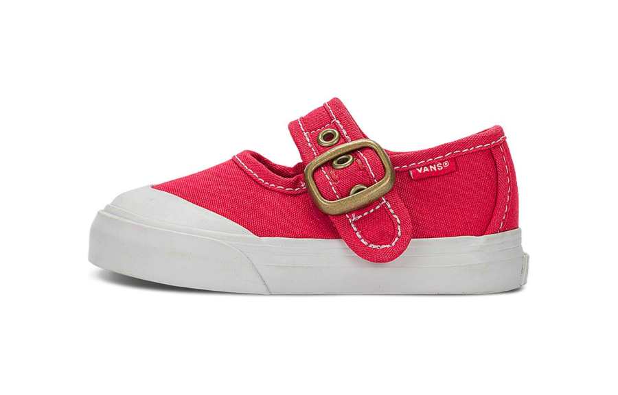 Vans Mary Jane Breathable And Lightweight Low top Toddler Shoes Red Infant And Toddler